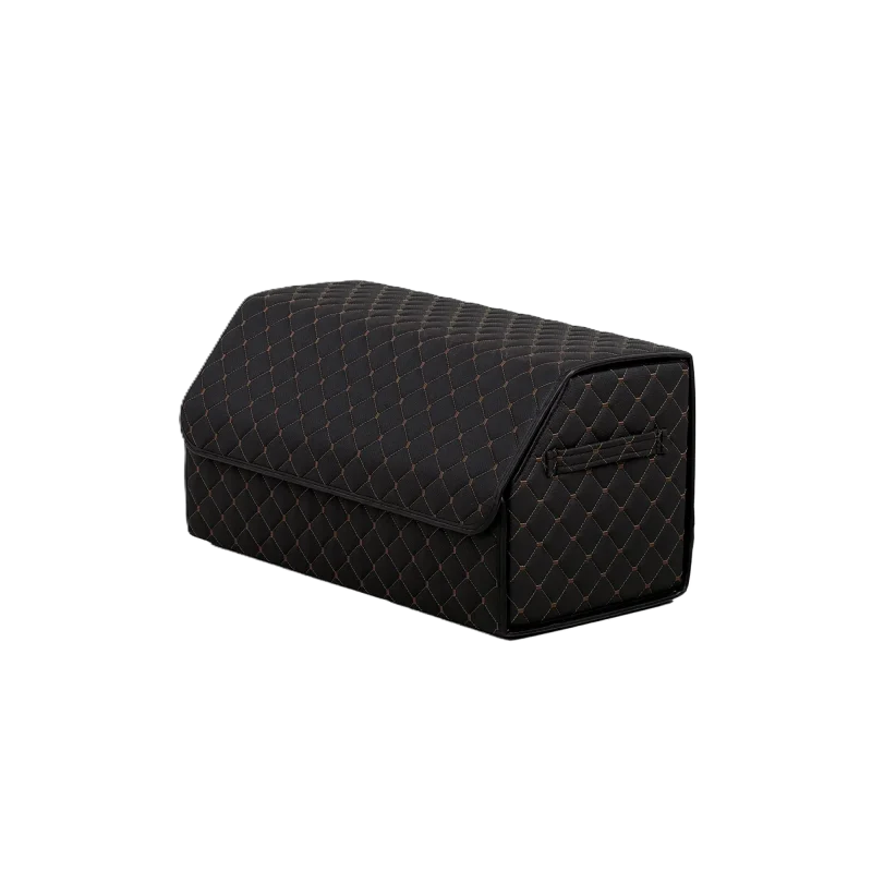 Органайзер в багажник AvtoCase L екошкіра (30/30/65) – Чорний з коричневим