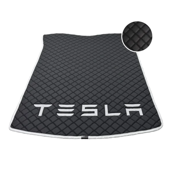 Модельний килимок Tesla Model 3 (2017-2026) з екошкіри – в багажник (чорний бп)